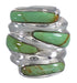 Turquoise Silver Southwest Jewelry Ring Size 6 AX87369